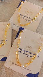Set 3 Chokers Dorados