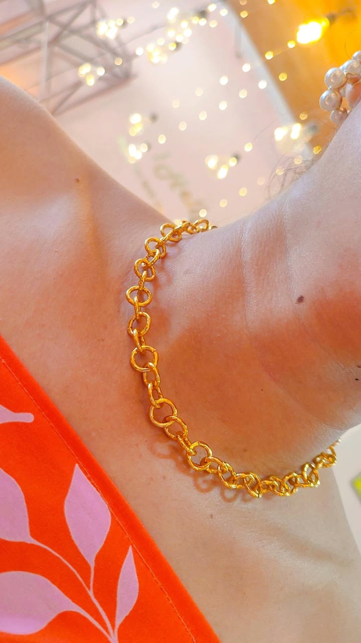 Choker Cadena Gruesa Dorada