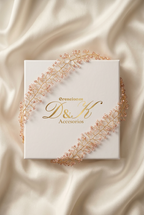 Hair vine rosado D&K con caja de lujo