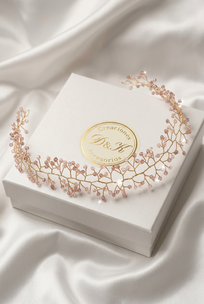 Tiara goldfill con logo D&K